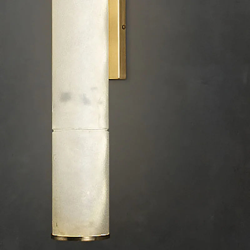 applique murale en laiton marbre naturel lampe de luxe art déco - vue 5 sur 10