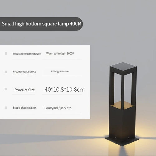 lampe de jardin moderne étanche en aluminium pour extérieur - vue 17 sur 21