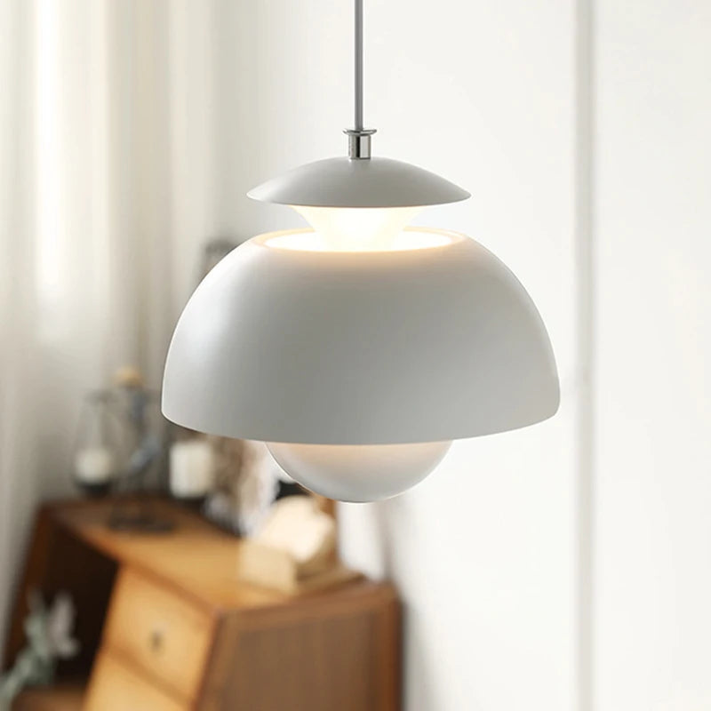lampe suspendue led moderne en métal réglable