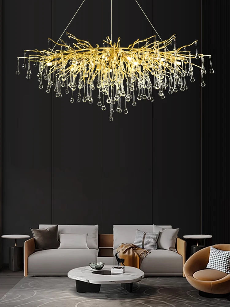 Pendant Lamp Chandelier,Pendant Lighting Fixtures,Pendant Lamp Chandelier,Tree-shaped Crystal Chandelier,Led Lighting Lamp, - vue 6 sur 10