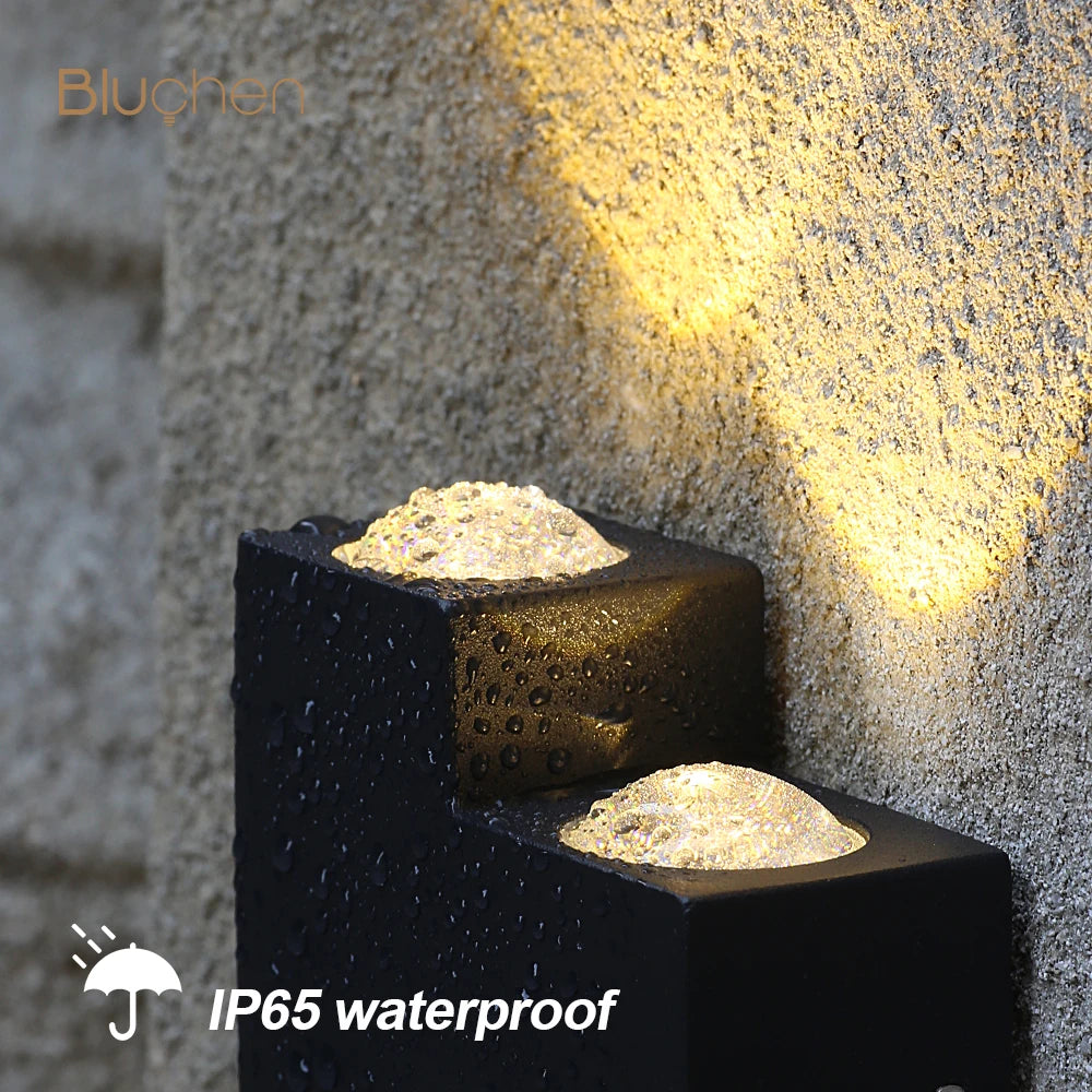 applique murale led étanche moderne pour extérieur jardin - vue 4 sur 10