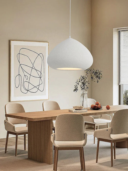 Nordic Handmade Wabi Sabi Pendant Light Restaurant Cream Style Table Lamp Loft Bedroom Decor LED Chandelier Kitchen Accessories - vue 4 sur 11