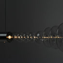 lustre en verre design créatif minimaliste pour restaurant moderne