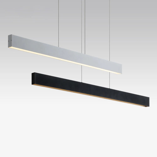 Bande moderne minimaliste 30W LED salle à manger suspension lumières Bar bureau étude éclairage lampes décoration blanc noir lustre