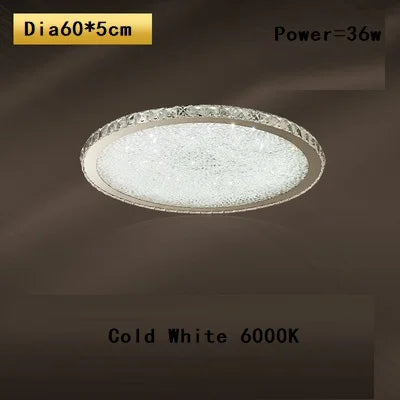 plafonnier led rond en cristal k9 design nordique luxueux romantique et chaleureux - vue 21 sur 28