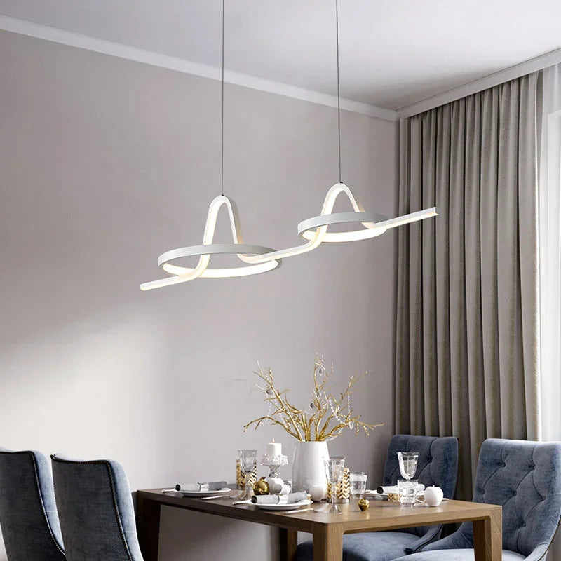 suspension led nordique pour restaurant et bureau - vue 5 sur 9