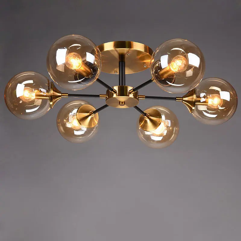 lustre moderne en verre clair pour une déco élégante - vue 3 sur 22