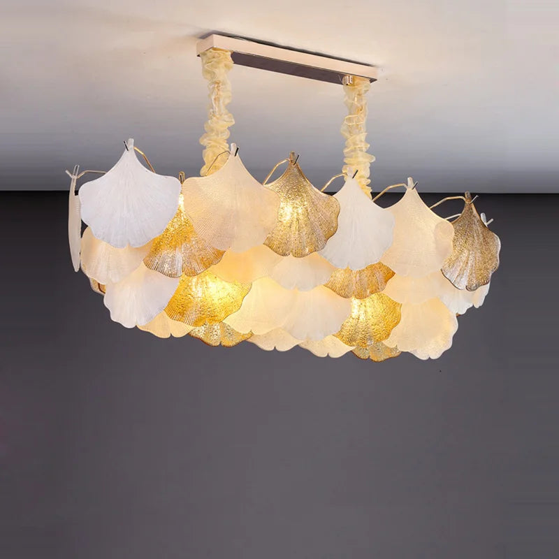lustre suspendu à led design ginkgo réglable pour intérieur moderne - vue 10 sur 14