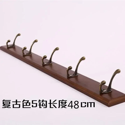 porte-manteau mural en bois pour rangement pratique - vue 14 sur 23