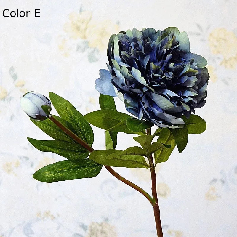 branche de fleurs artificielles de pivoine pour décoration élégante - vue 4 sur 13