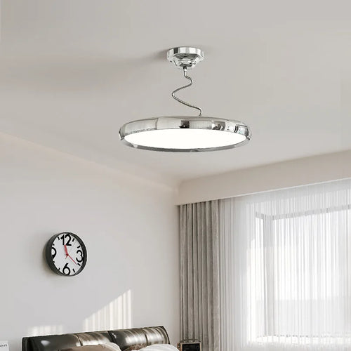lustre moderne simple style nordique en aluminium avec lumières LED - vue 4 sur 18