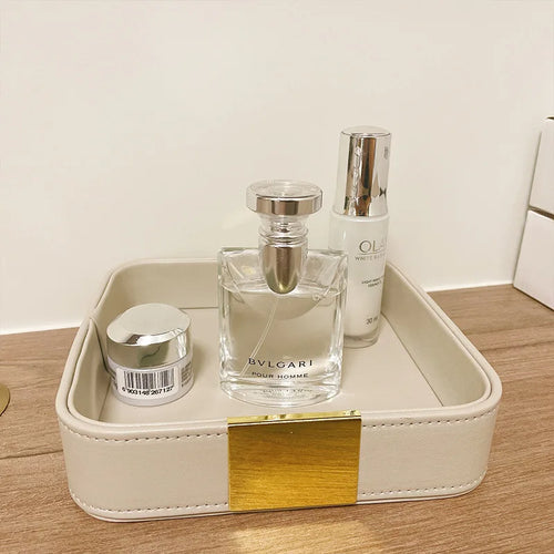 valet vide poche luxe en simili cuir pour ranger vos petites affaires - vue 6 sur 6