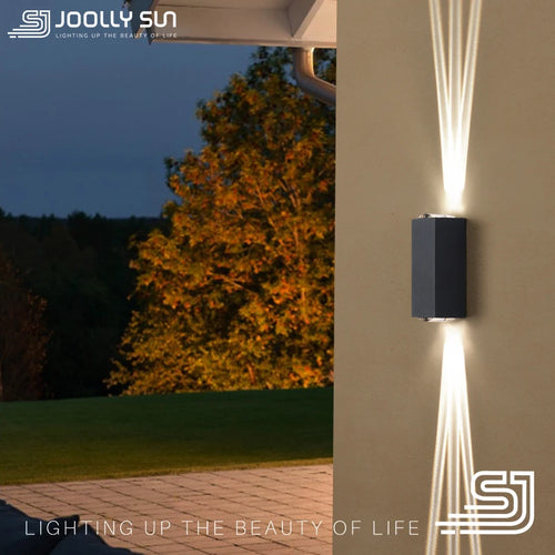 JoollySun applique murale LED lumières éclairage extérieur moderne décor à la maison luminaires pour balcon porche lampe étanche IP65 appliques murales