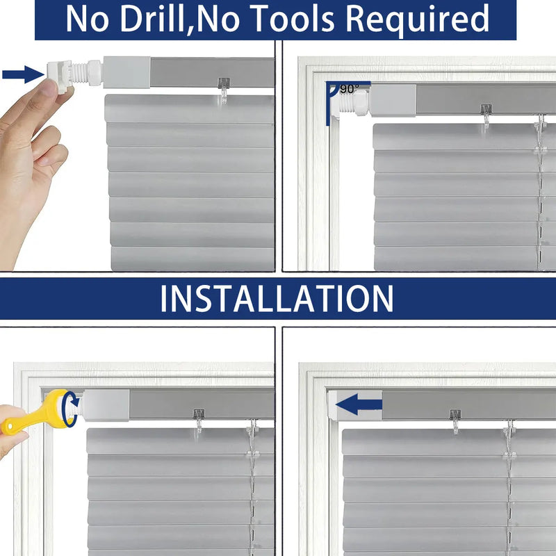 Store vénitien aluminium sur mesure sans perçage cuisine