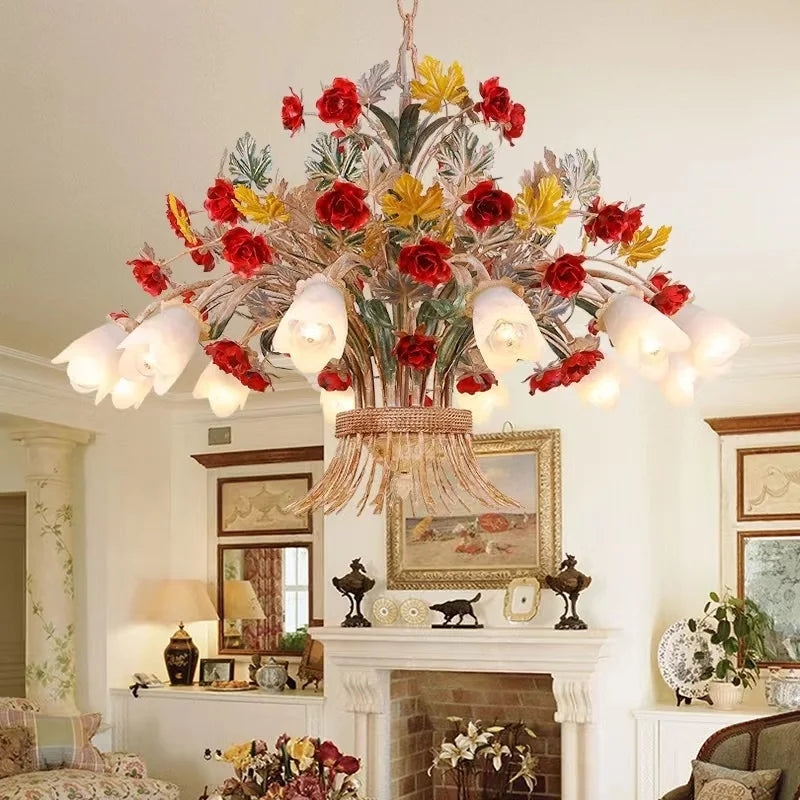 lustre en verre rétro américain pour décoration intérieure élégante - vue 3 sur 10