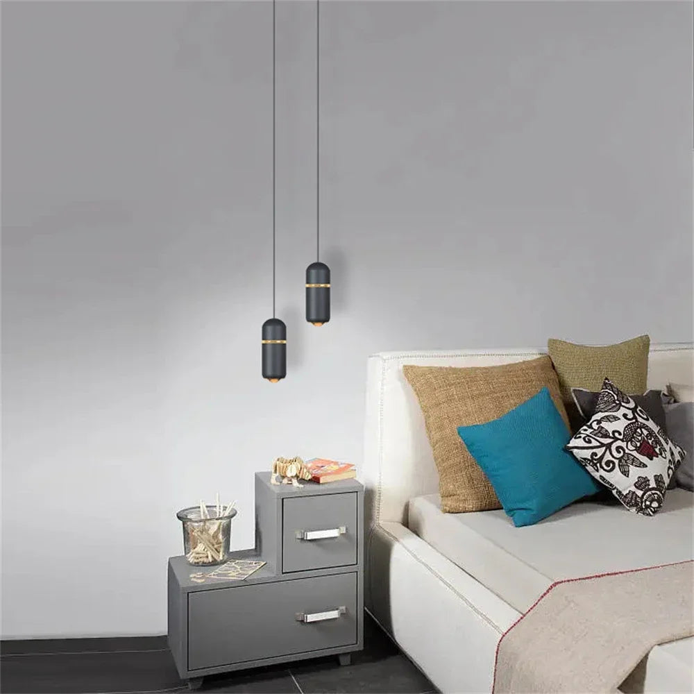 Lamp Modern Pendant Lighting Fixtures LED 5W Nordic Metal Mini Chandelier Creative Indoor Decor Small Hanging Ceiling Light For - vue 4 sur 11