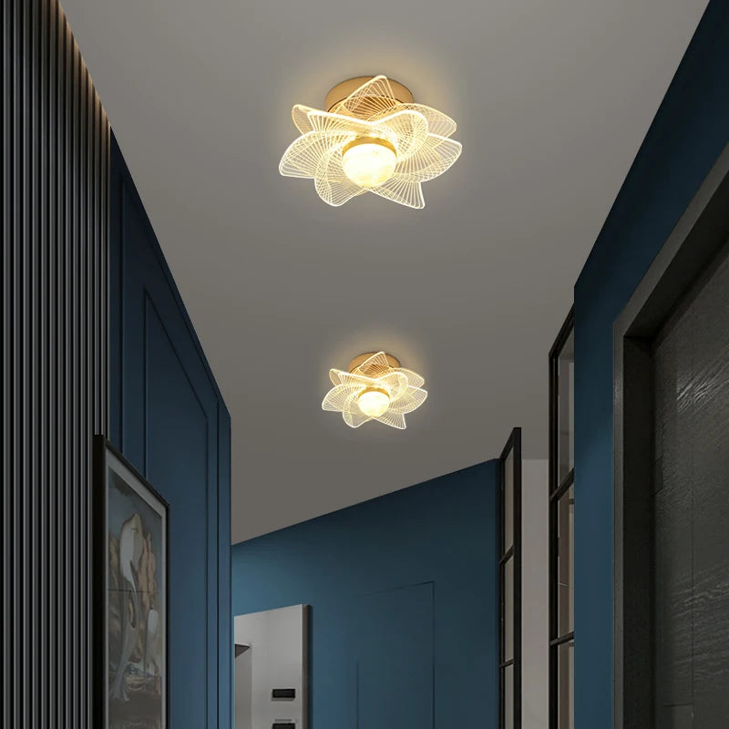 plafonnier led moderne nordique pour intérieur et balcon