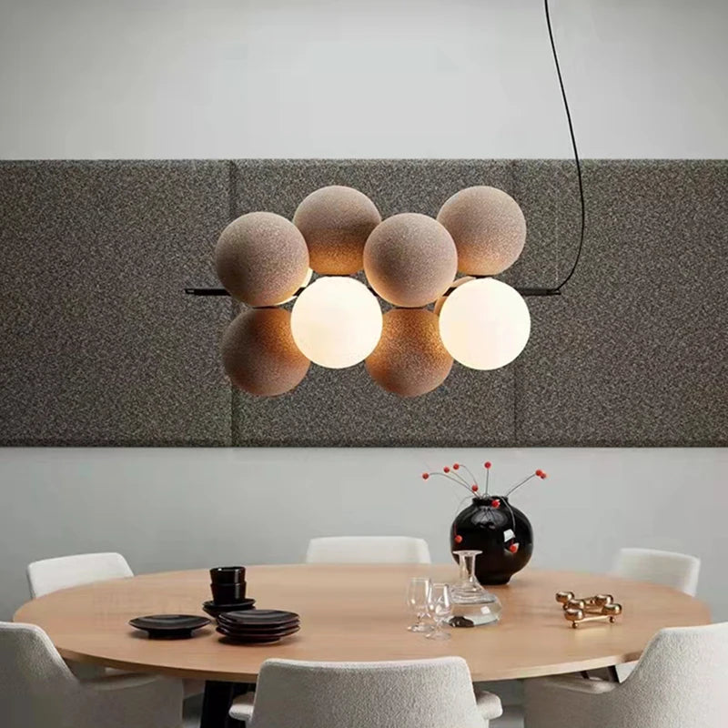 suspension 	 style avec cordon réglable et boule en pvc - vue 3 sur 10