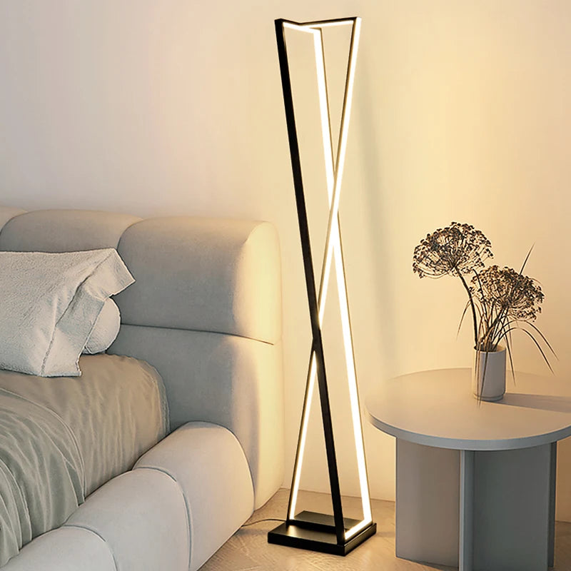 Lampadaire géométrique en forme de croix nordique - vue 3 sur 18