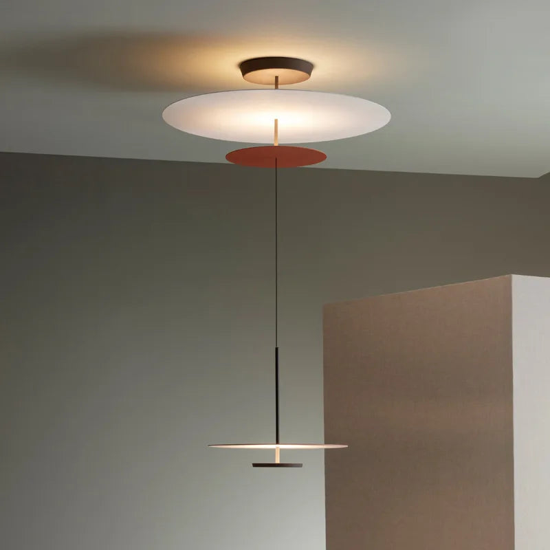 Nordique rond salle à manger lustre moderne chambre chevet soucoupe volante suspension lampe suspendue bar mode luminaire