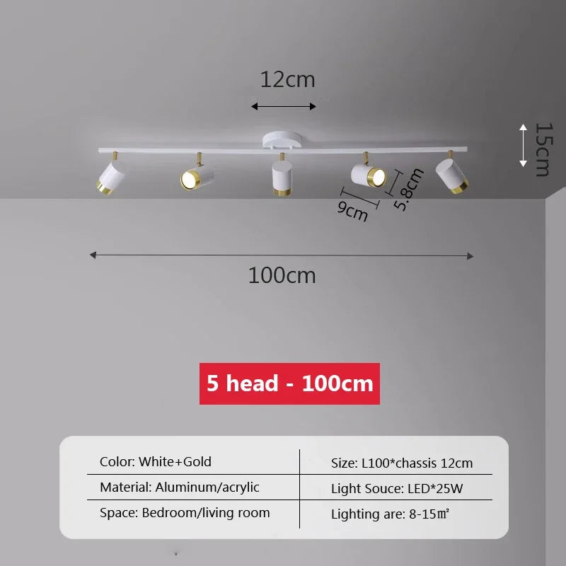 plafonnier led moderne à bande lumineuse décorative pour intérieur - vue 9 sur 21