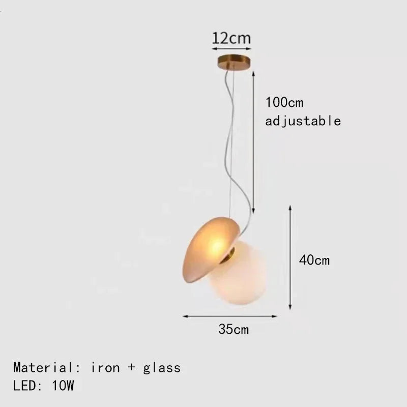 lustre en verre d'art nordique pour décoration intérieure et éclairage - vue 22 sur 28