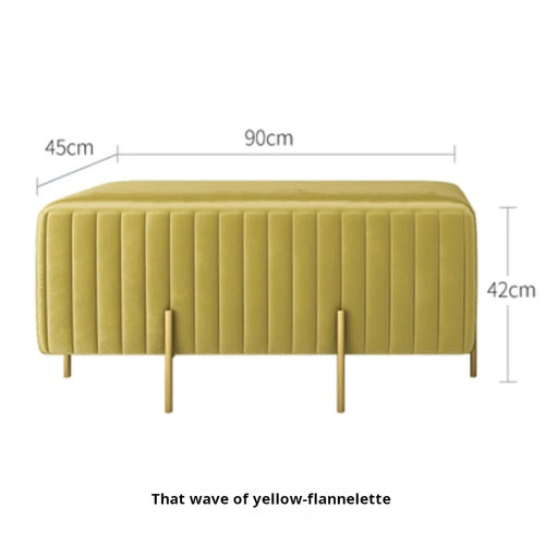 banc en velours nordique créatif multifonction pour le salon et la chambre - vue 16 sur 16