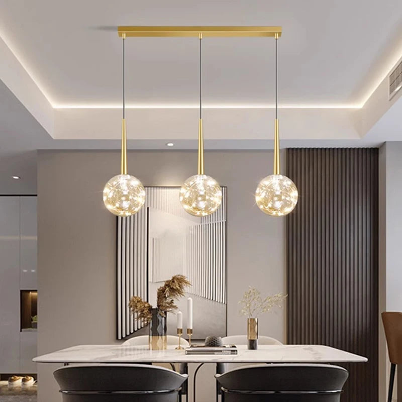 lustre nordique suspension éclairage intérieur décoration maison - vue 2 sur 10