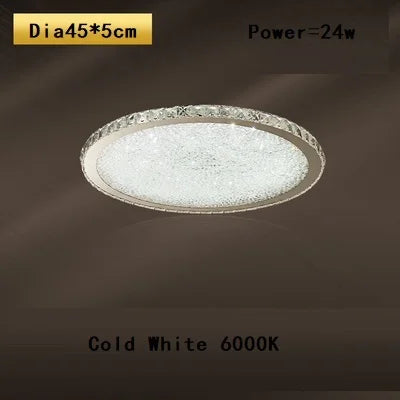 plafonnier led rond en cristal k9 design nordique luxueux romantique et chaleureux - vue 24 sur 28