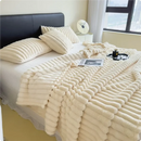 plaid doux épais effet carreaux style moderne chambre