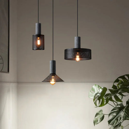 suspension industrielle en béton pour décoration intérieure - vue 3 sur 29