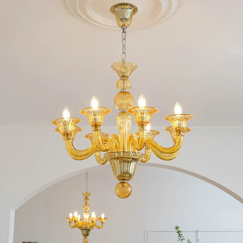 lustre led en cristal pour décoration intérieure élégante - vue 3 sur 15