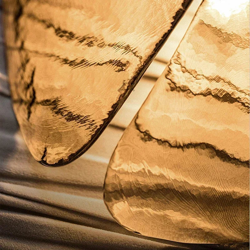 suspension en verre led au design créatif et luxueux - vue 7 sur 8