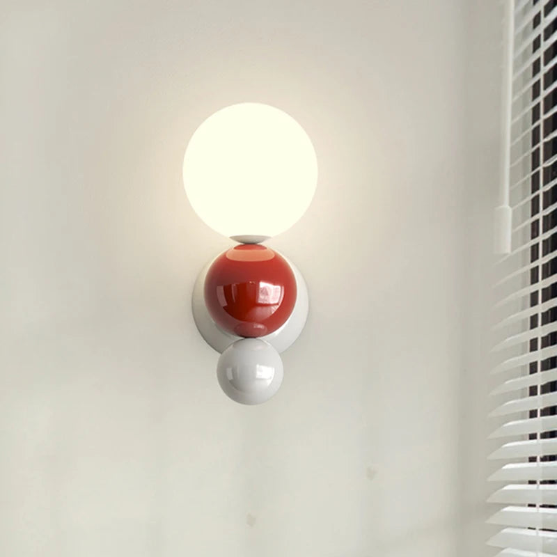 Applique murale LED nordique en forme de perle