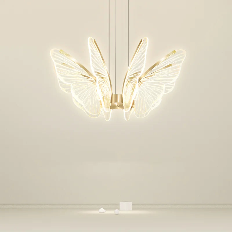 Moonriver éclairage LED papillon lustres salon Table à manger suspension lampe Style moderne suspension pour la maison
