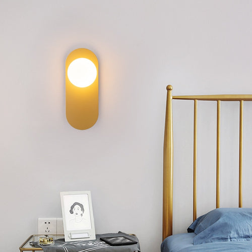 wall lamp oval metal LED wall Katalea