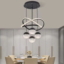 lustre circulaire moderne à intensité variable pour décoration intérieure