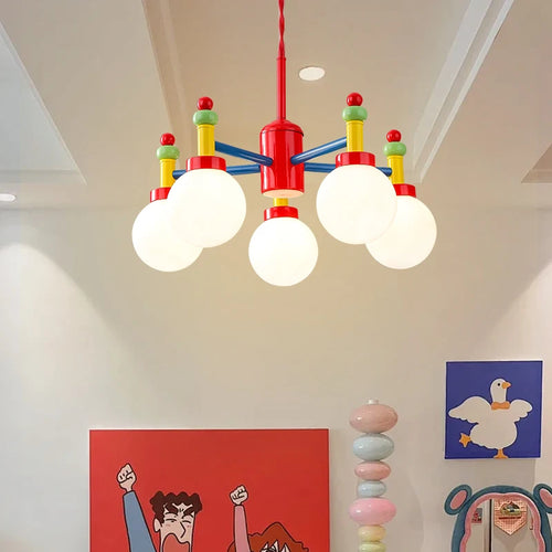 lustre led moderne pour chambre d'enfant style médiéval memphis - vue 2 sur 7