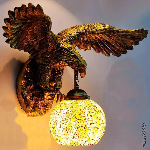 applique murale eagle décoration rétro bohème lumineuse artistique - vue 7 sur 18