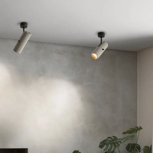 applique murale rétro en ciment rotatif avec lampes led pivotantes - vue 6 sur 8