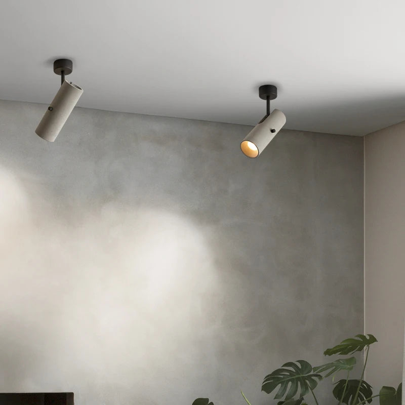 applique murale rotative en ciment style industriel pour intérieur - vue 6 sur 8