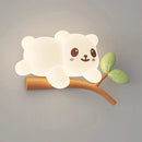 applique murale ours créatif pour chambre d'enfant décoration lumineuse