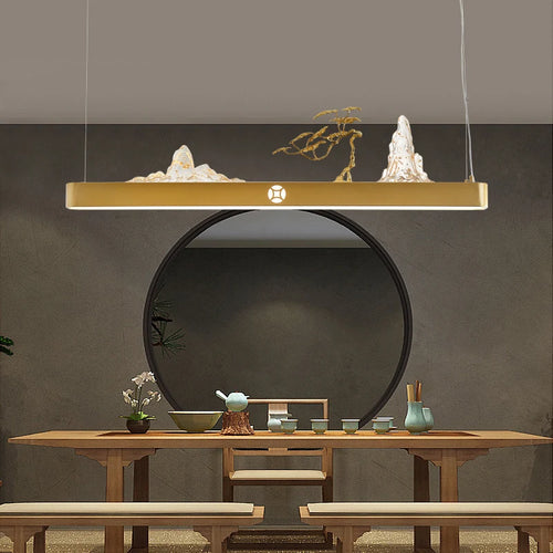 suspension chinoise en bois pour ambiance zen et économique - vue 6 sur 16