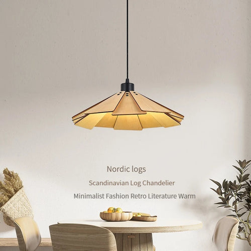 plafonnier en bois rétractable pour décoration intérieure lumineuse - vue 2 sur 18