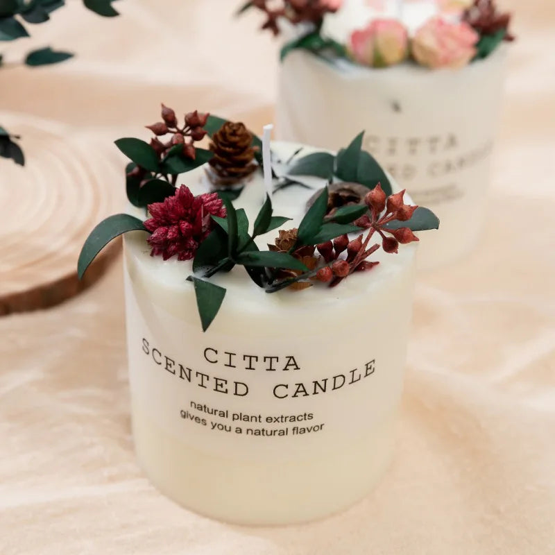 bougies d'aromathérapie romantiques en cire de soja cadeau détente anti-stress - vue 3 sur 10