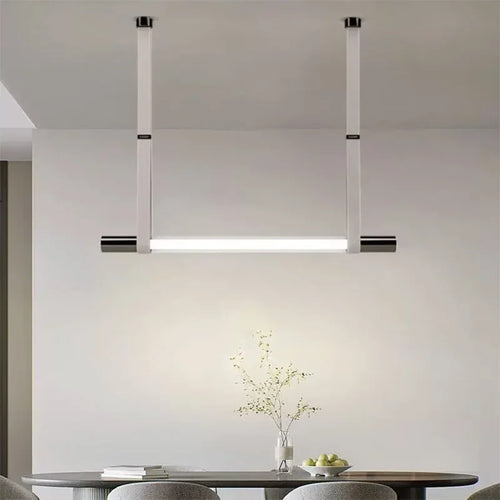 suspension moderne en verre tube pour décoration intérieure - vue 2 sur 7