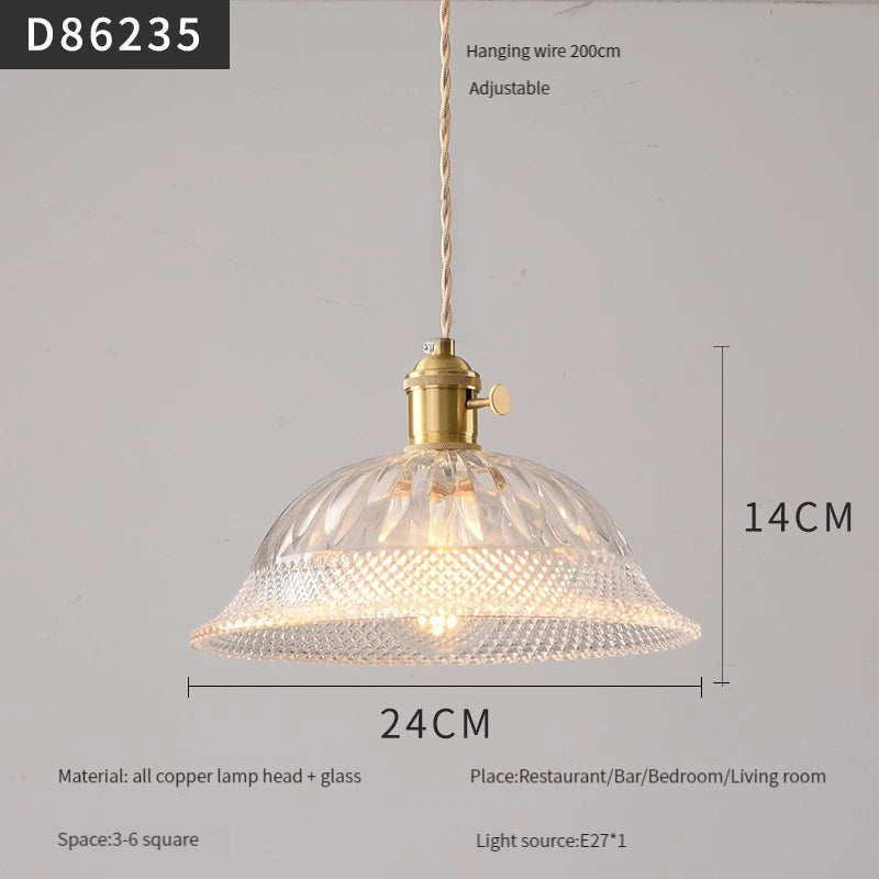 suspension moderne en laiton et verre pour intérieur - vue 20 sur 30