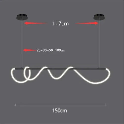 lustre design nordique à led intensité variable pour intérieur - vue 10 sur 25