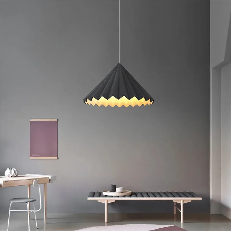 Nordique résine parapluie Led suspension lumière Design minimaliste salle à manger cuisine éclairage décor à la maison chambre lustres luminaires