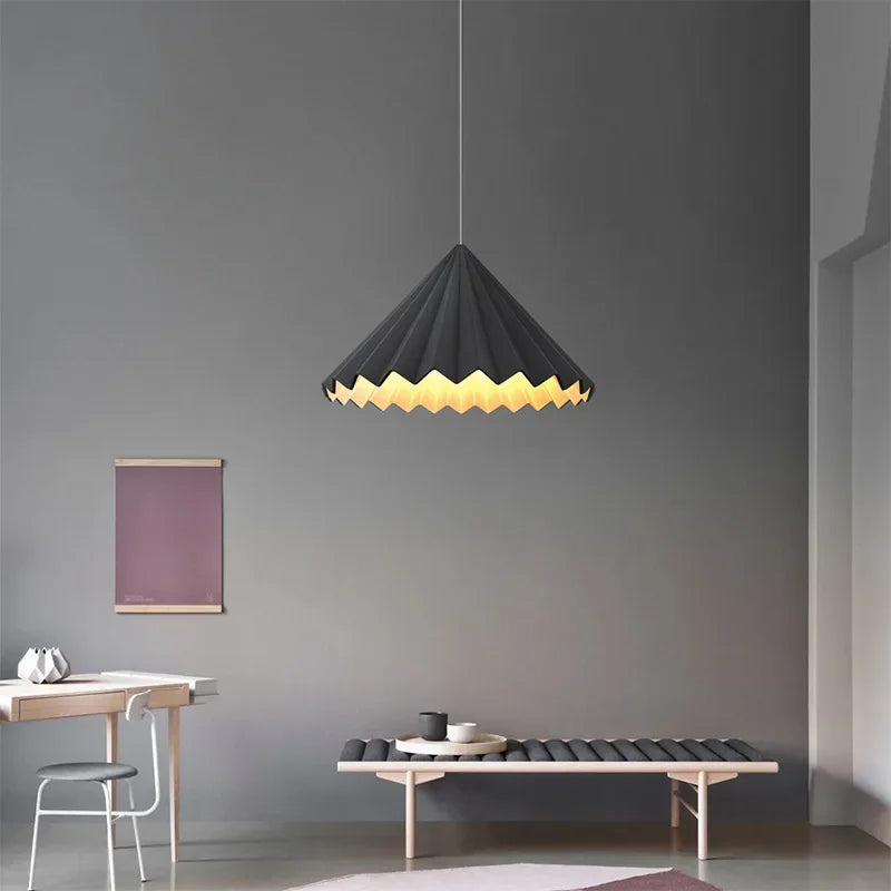 suspension Nordique résine parapluie Led lumière Design minimaliste salle à manger cuisine éclairage décor à la maison chambre